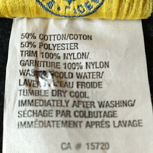 Vintage Men’s Colorful Labatts Blue Sweatshirt with Snap Closure size XL - Picture 6 of 6